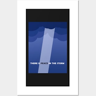 PEACE IN THE STORM | Christian bible verse artprint Posters and Art